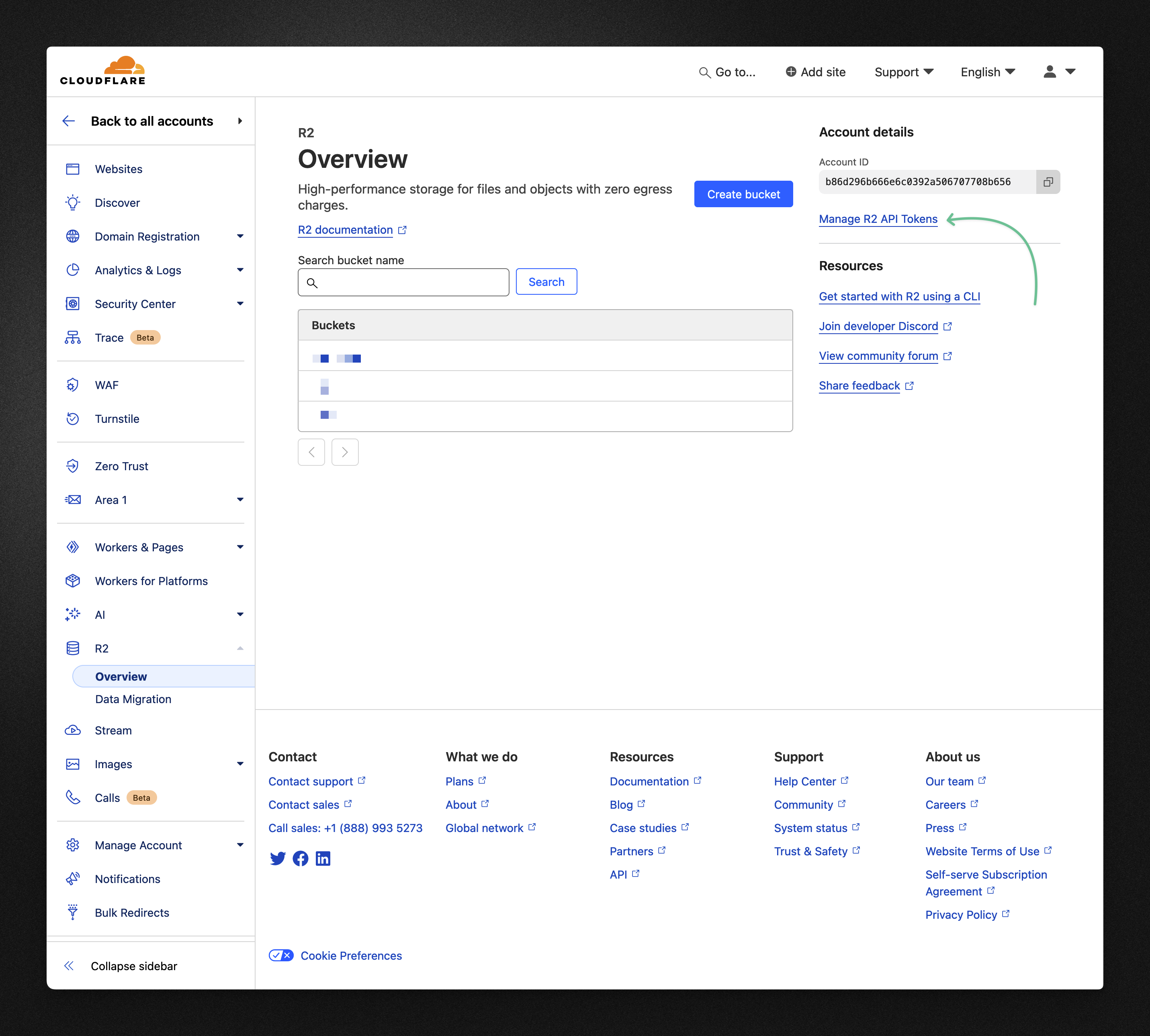 Create R2 API Token