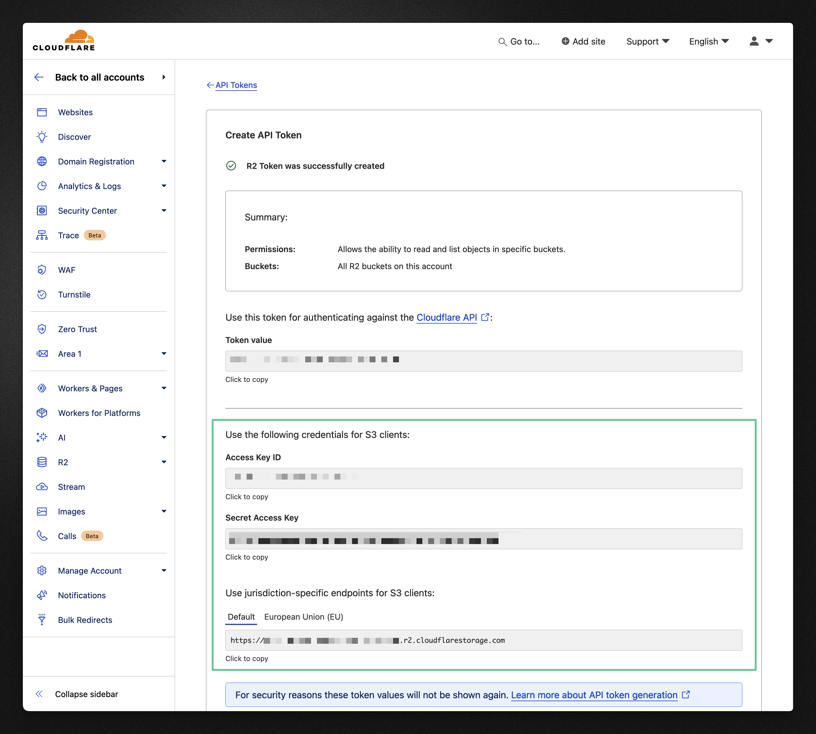 S3 Credentials